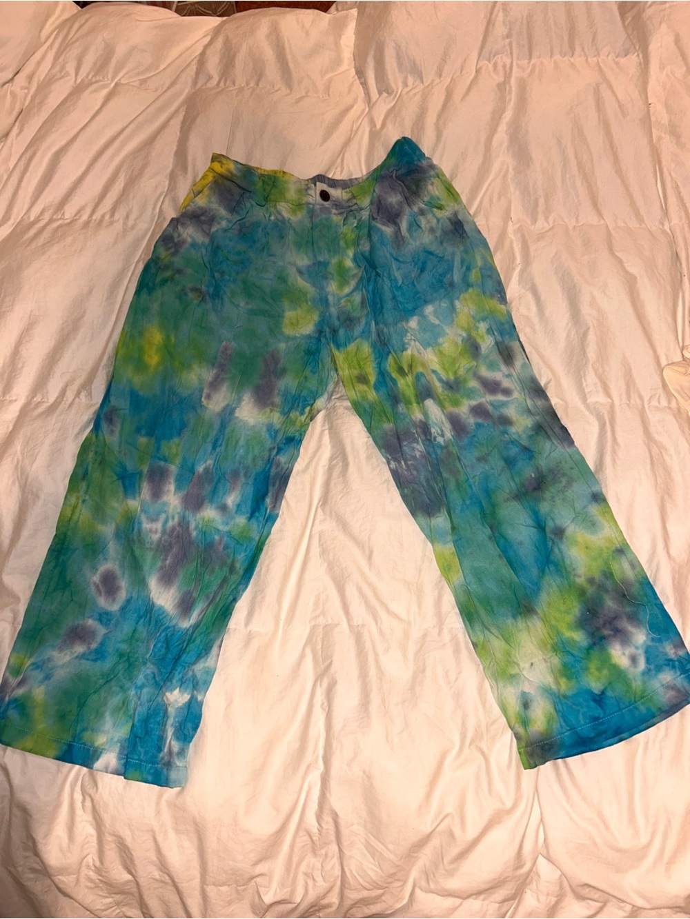 wild fable Tie-Dye Wide-Leg Pants in Blue, Green, Purple
